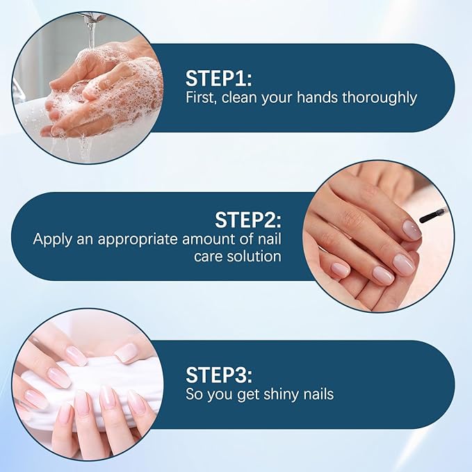 3 Days Nail Care - Keratin Amino Acid Nail Care, for Dry Weak Fragile Nails, Strengthening & Hydrating (16ml, 2pcs)