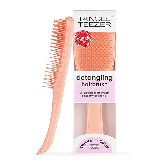 Tangle Teezer Ultimate Detangler Brush for Wet & Dry Hair, Eliminates Knots & Reduces Breakage for All Hair Types, Amazon Exclusive Apricot
