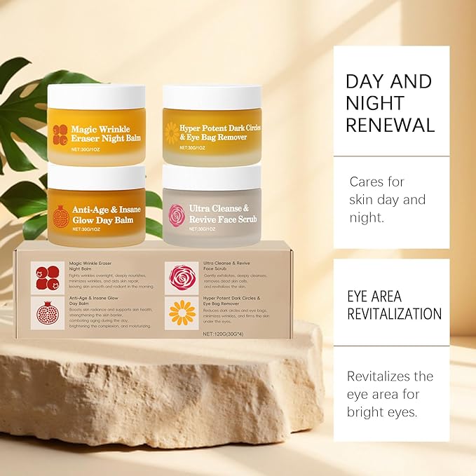 Froya Mature Skin Care System, 4-In-1 Set with Pomegranate, Arctic Rosehip & Mountain Arnica & Squalane, Hydrating & Nourishing Formula, Supports Smooth, Healthy & Radiant-Looking Skin