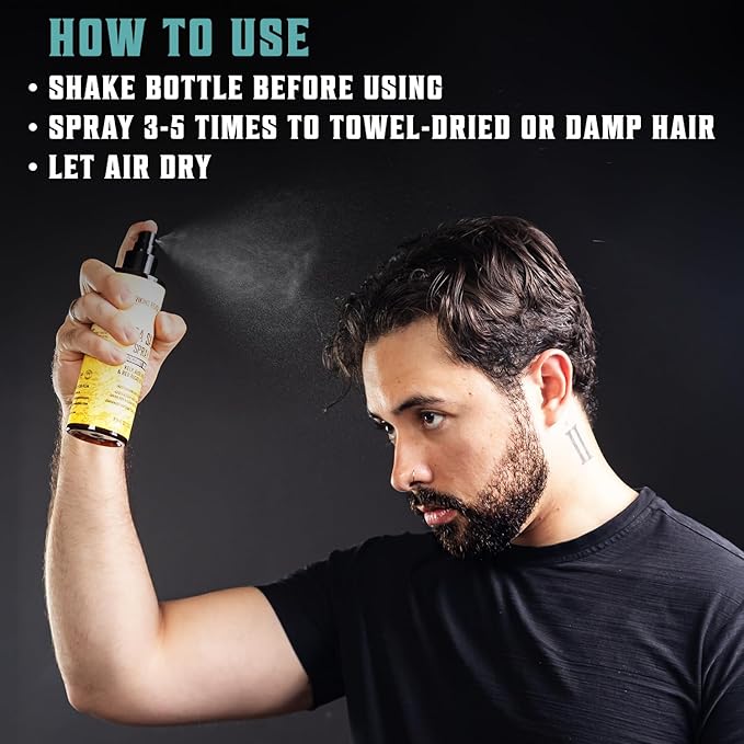 Viking Revolution Sea Salt Spray for Hair Men - Hair Texturizing Spray with Kelp, Aloe Vera and Red Algae Extract to Add Volume and Texture - Ocean Breeze and Coconut Scent, 8.8oz each