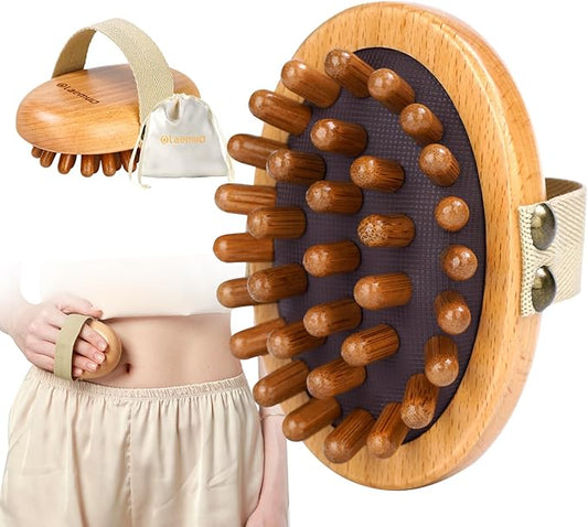 Wood Therapy Massage Tool for Belly Fat,Wooden Meridian Massage Body Brush for Cellulite Remover, Cellulite Lymphatic Drainage Massager for Body Shaping, Maderoterapia Kit for Muscle Pain Relief