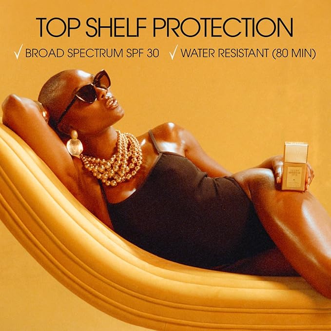 "VACATION" Shimmer Oil SPF 30 by Vacation, Shimmering Body Sunscreen, Water-Resistant, Enhances All Skin Tones, Dermatologist-Tested, Vegan, Travel Size, 2.9 Fl. Oz.