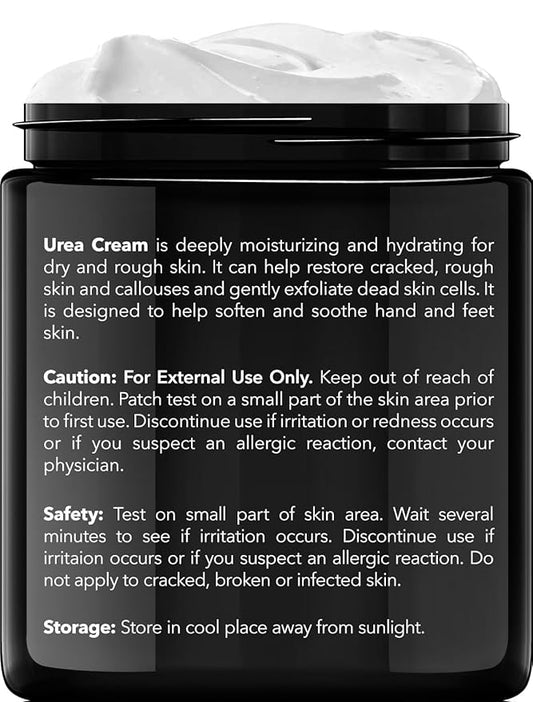 New York Biology 42% Urea Cream with 2% Salicylic Acid - Moisturizing Urea Foot Cream for Dry Cracked Heels, Calloused Feet, Athletes Foot, Dry Cracked Feet and Dead Skin - 4 oz