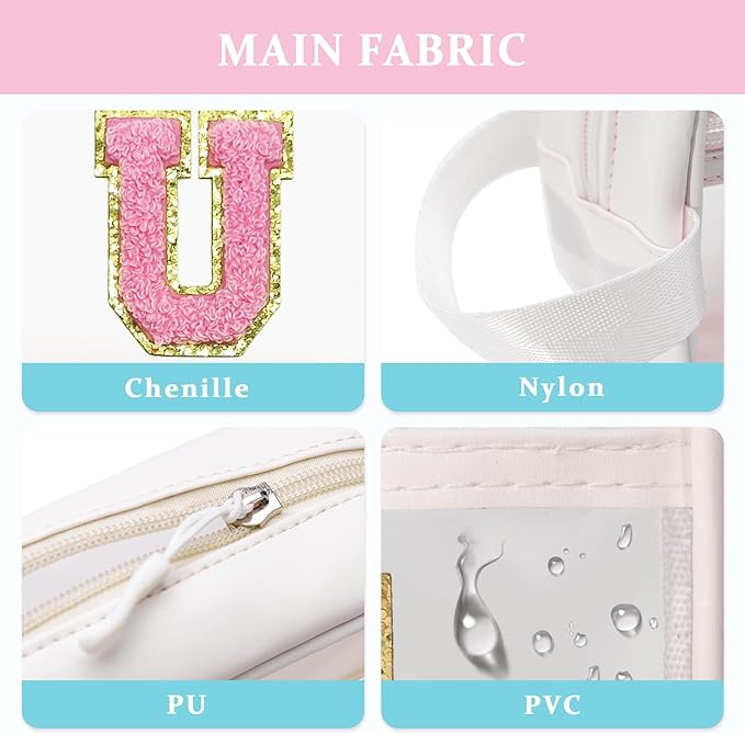 COSHAYSOO Clear SUN Makeup Bag Sunscreen SPF Pouch Beach Pool Lake Spa Travel Cosmetic Toiletry Stuff Organizer for Women Teenage Girls Mothers Day Nurse Appreciation Graduation Preppy Gifts