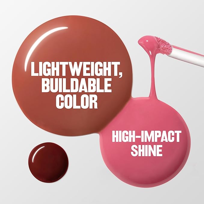 REVLON PhotoReady Instant Plump Serum, Plumping Gloss, Hydrating, Non-Sticky & High Shine Finish, 010 Jumbo Juice, 0.25 fl oz