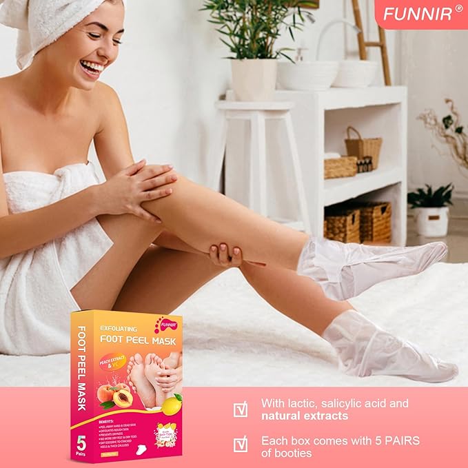 Foot Peeling Mask Exfoliant for Peeling Off Calluses, Natural Exfoliator for Dry Dead Skin, Callus, Repair Rough Heels Soft Smooth Touch