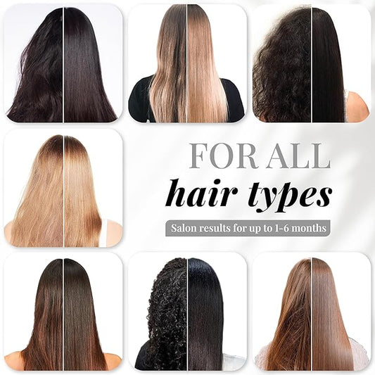 Expert Hair Sensation, Brazilian Keratin Hair Treatment - Anti Frizz for All Hair Types – Long-Lasting Straightening - Keratina Para Alisar El Pelo, Brazilian Blowout Products (1L/33.8fl.oz)