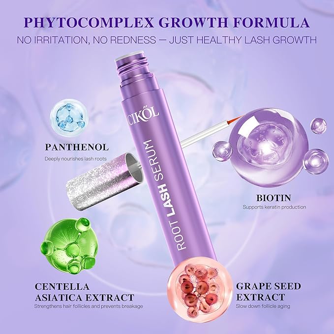 Lash Serum for Eyelash Growth, Advanced Peptide & Biotin Formula for Thicker, Fuller, Longer Lashes in 4-6 Weeks, Prostaglandin-Free Lash Enhancer for Women 35+ (Eyelash Serum - 16mL)