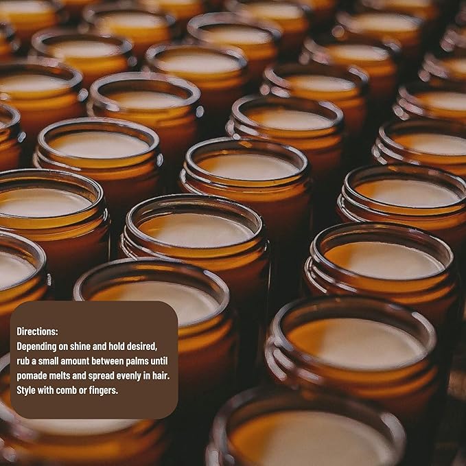 Johnny Slicks Water Based Pomade | Strong Hold, High Shine, Organic Styling for Men | Promotes Healthy Hair Growth & Helps Hydrate Dry Skin (Original, 4 Ounce) US Made, Veteran Owned