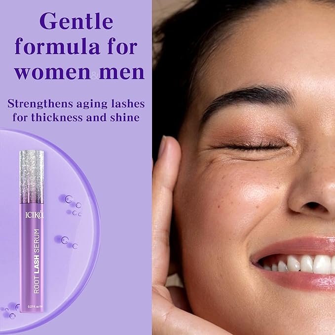 Lash Serum for Eyelash Growth, Premium Lash Enhancing Serum for Women & Men with Advanced Formula Volumizing Longer Fuller and Thicker Looking Lashes, Vegan & Cruelty-Free