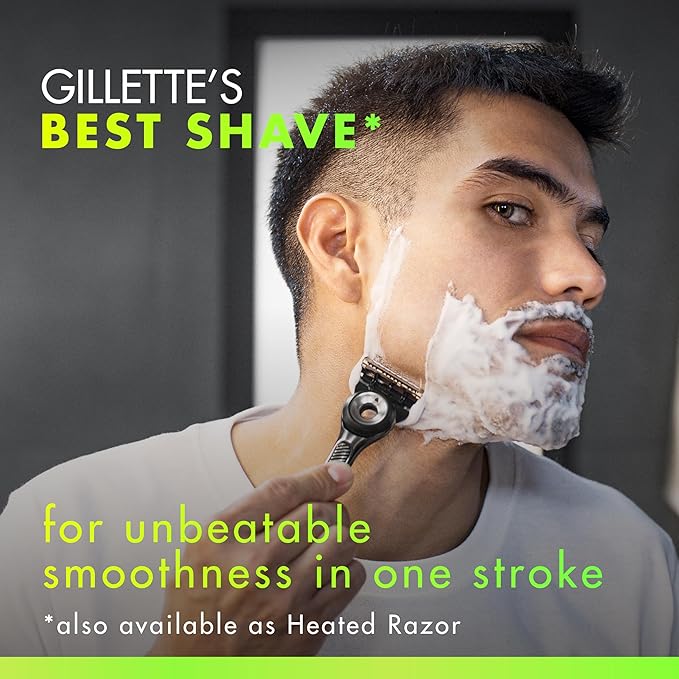 GilletteLabs with Exfoliating Bar by Gillette Razor for Men - 1 Handle, 4 Razor Blade Refills, Holiday Gifts for Men, Includes Premium Magnetic Stand