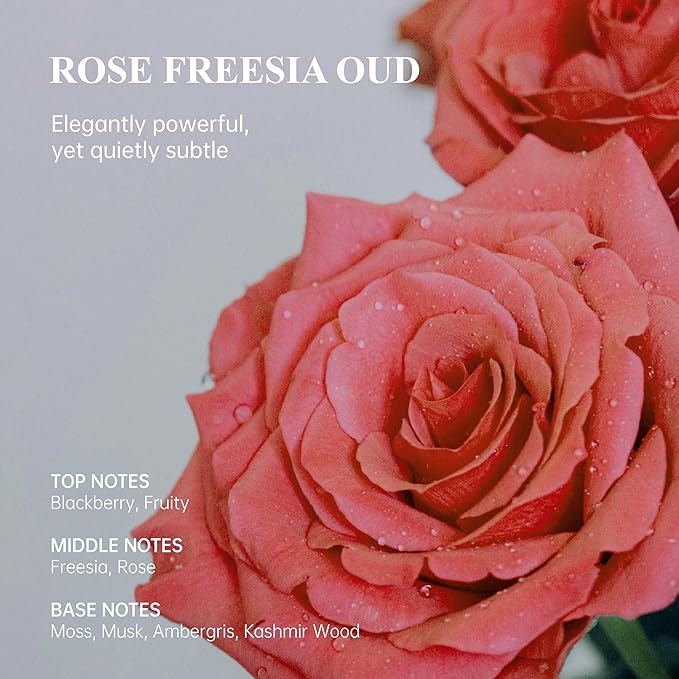 Atom Fresh Hand Cream for Women, Rose Freesia Oud | Deep Repair Hand Lotion with Ceramides & Niacinamide | Strengthens Skin Barrier & Soothes Dry, Sensitive Hands | Fast-Absorbing, Vegan (3.4 fl oz)