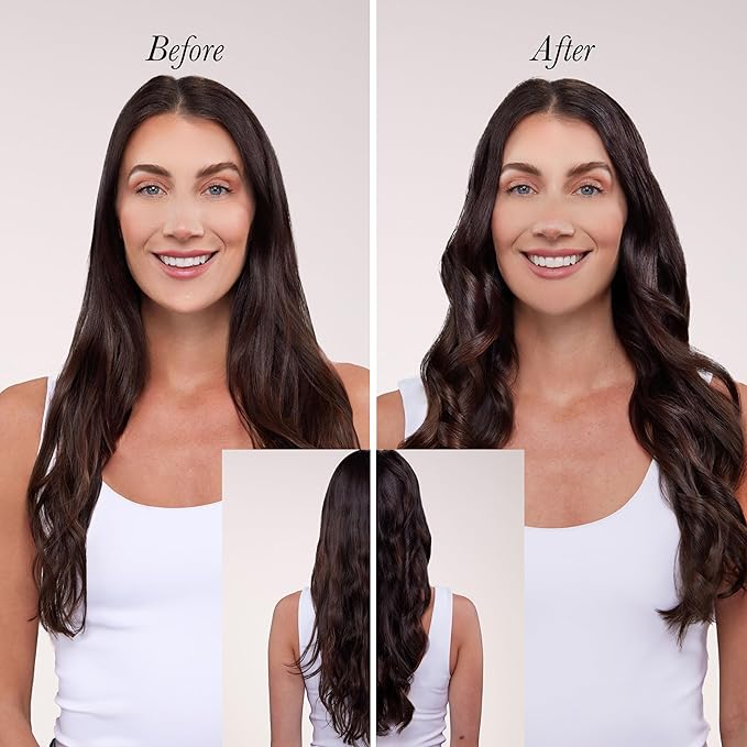 L'ANGE HAIR Le Duo Grande 360° Airflow Styler | 2-in-1 Curling Wand & Titanium Flat Iron Professional Hair Straightener and Curler with Cooling Air Vents to Lock in Style (Blush)