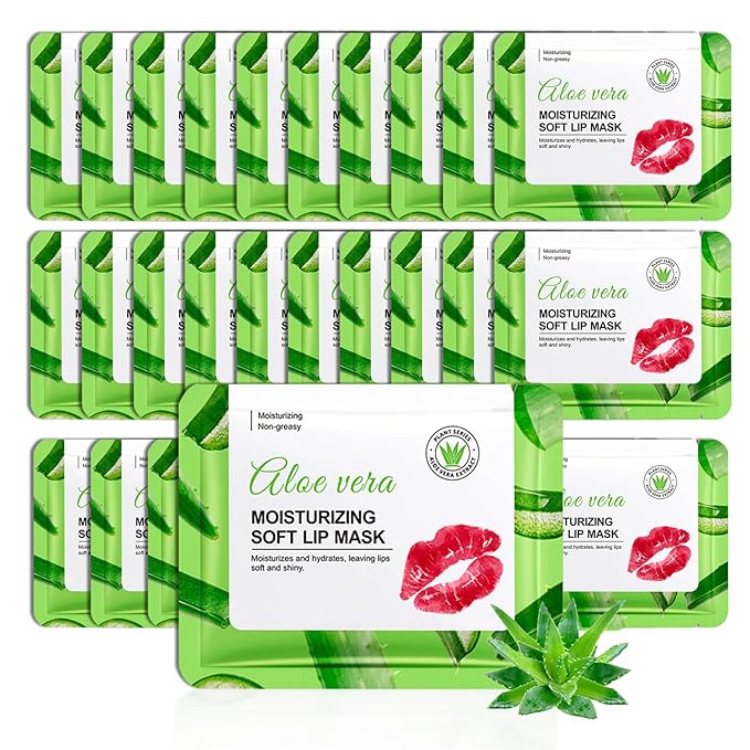 30PCS Moisturizing Lip Masks Set, Overnight Bulk Lip Patches, Long-lasting Hydrating Sleeping Lip Plumping Masks for Women 06