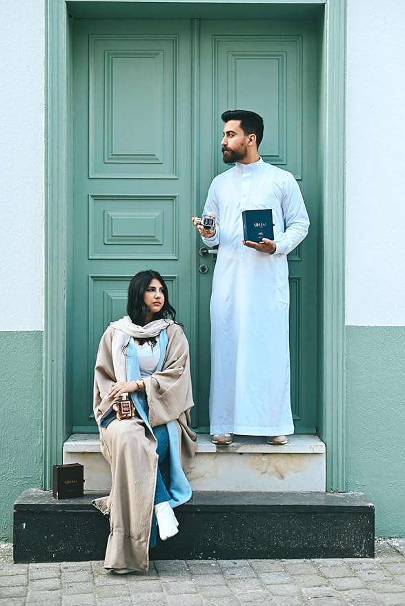 KORBAJ PARFUMS Emir - Arabian Perfume for Women, Eau de Parfum Men with with Sicilian Orange, Calabrian Bergamot - White Musk, Vanilla, Amber and Fruity Notes100ml