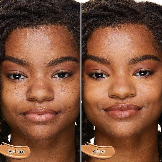 Mushroom Head Air Cushion CC Cream - BB Cream Foundation for Concealer Full Coverage Skin Moisturizing, Brighten Long - Lasting Even Color Correcting for All Skin Types (Medium Deep)