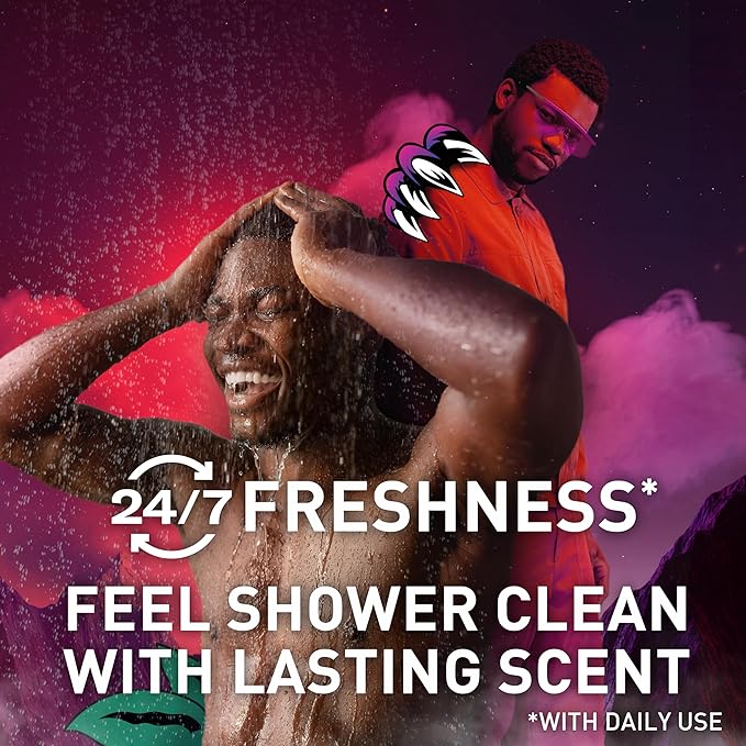 Old Spice Cleansing Body Wash for Men, 3X Defense, 24/7 Shower Fresh with Lasting Scent, 2-in-1 Body & Face Wash, NightPanther with Rich Warm Scent, 24 oz (Pack of 4)