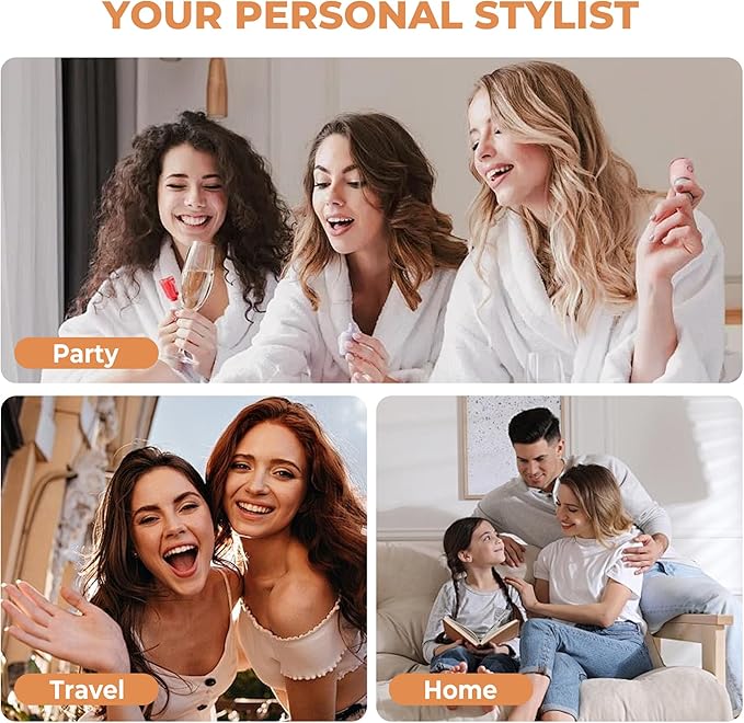 5 in 1 Blow Dryer Brush Set,Hot Air Styler Negative Ion Air Curling Wrap Air Curler, Round Brush Blow Dryer Curling Iron Hair Styling Tools Gift for Dry,Volumize, Straight,Curl,100-120V