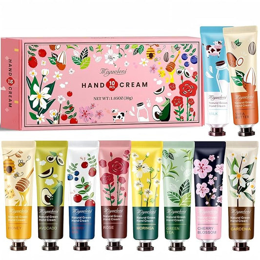 10 Pack Hand Cream Gift Set, Womens Gifts for Christmas, Thank You Gifts&Stocking Stuffers for Women,Teengirls, Moisturizing Hand Lotion, Small Gifts Travel Size 30ml