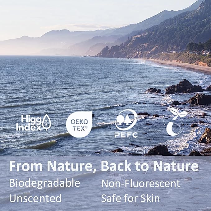 Ourmed Life Disposable Face Towel, 300 Count – Ultra Soft, Biodegradable Makeup Remover Wipes for Sensitive Skin, Clean Skincare Towels,Lint- free and Gentle Facial Towels for Daily Use，EF Texture