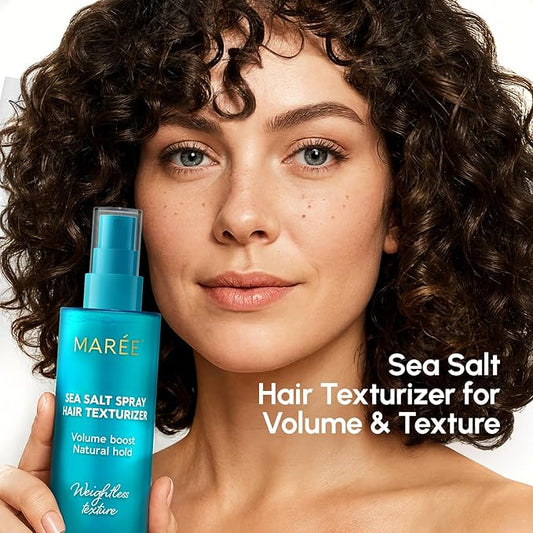 MAREE Sea Salt Spray for Hair – Texture Spray with Keratin, Vitamin B5 & Plant Proteins – Lightweight Non-Sticky Hair Texturizer for Women & Men – Sea Salt Hair Spray for Natural Volume & Beachy Waves
