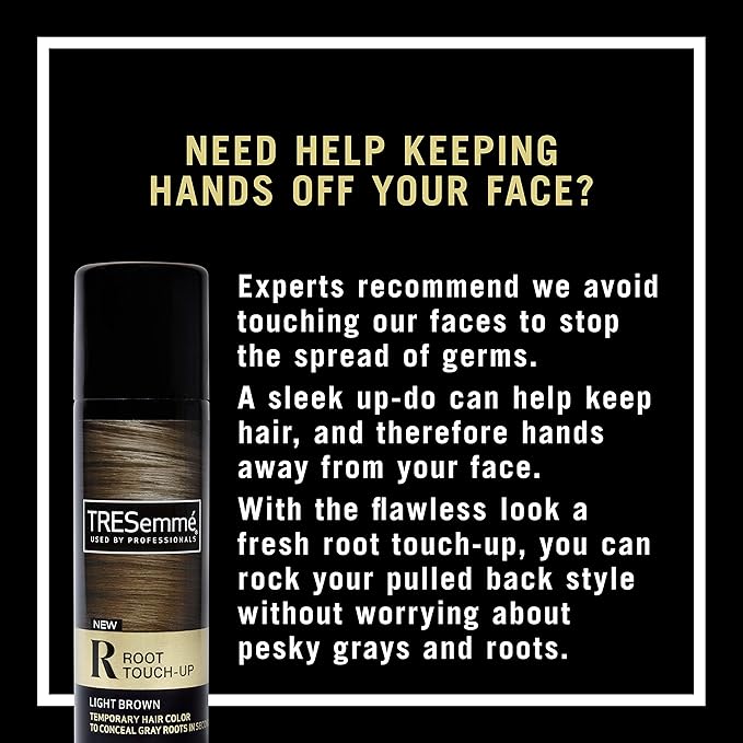 TRESemmé Root Touch-Up, Temporary Hair Color, Light Brown Hair Ammonia-free, Peroxide-free Root Cover Up Spray 2.5 oz