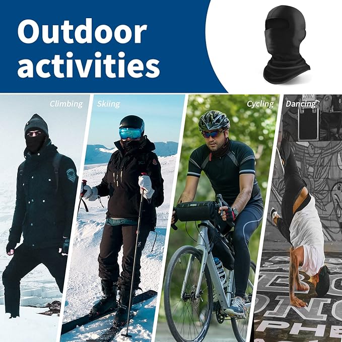 YESLIFE UPF 50+ Balaclava Ski Mask, Motorcycle UV Protector, Motorcycle Helmets Face Mask for Men and Women
