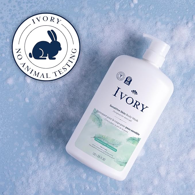 Ivory Body Wash, Designed for the Whole Family, Gentle Formula, Free of Dyes Heavy Perfumes Parabens Phthalates & Silicones, Fragnance-Free, 35 oz