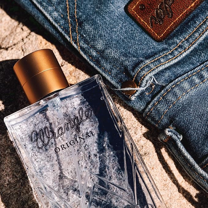 Wrangler Original Men’s Cologne by Tru Western, 2.5oz, Grapefruit, Mandarin, Cinnamon, Lavender, Fresh Aromatic, Citrus & Earthy Scent, Masculine Fragrance