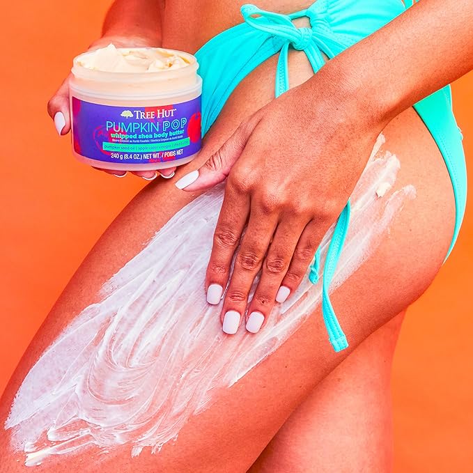Tree Hut Pumpkin Pop Whipped Shea Body Butter | Long-lasting Hydration Leaves Skin Feeling Soft & Moisturized | Limited Edition Fall | Nourishing Essential Body Care | 8.4 fl oz.