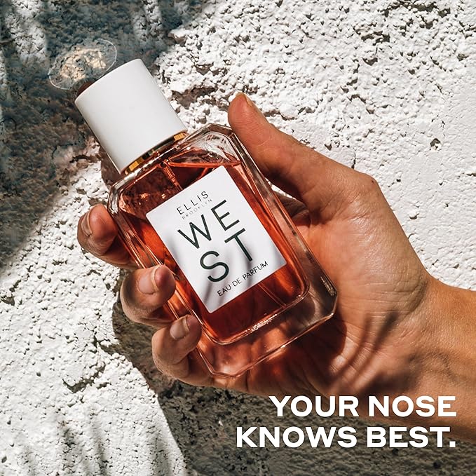 Ellis Brooklyn WEST Eau de Parfum, Citrus-Inspired Women’s Perfume with Blood Orange, Pear Blossom & Vetiver, Clean, Vegan, Cruelty-Free Fragrance, Made in the USA, 50ml / 1.7oz
