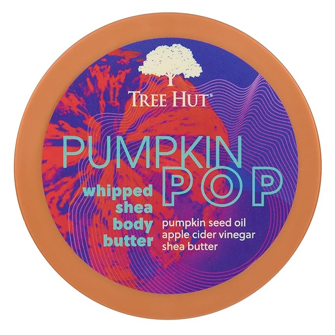 Tree Hut Pumpkin Pop Whipped Shea Body Butter | Long-lasting Hydration Leaves Skin Feeling Soft & Moisturized | Limited Edition Fall | Nourishing Essential Body Care | 8.4 fl oz.